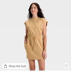 All in Motion Tan Mini Dress